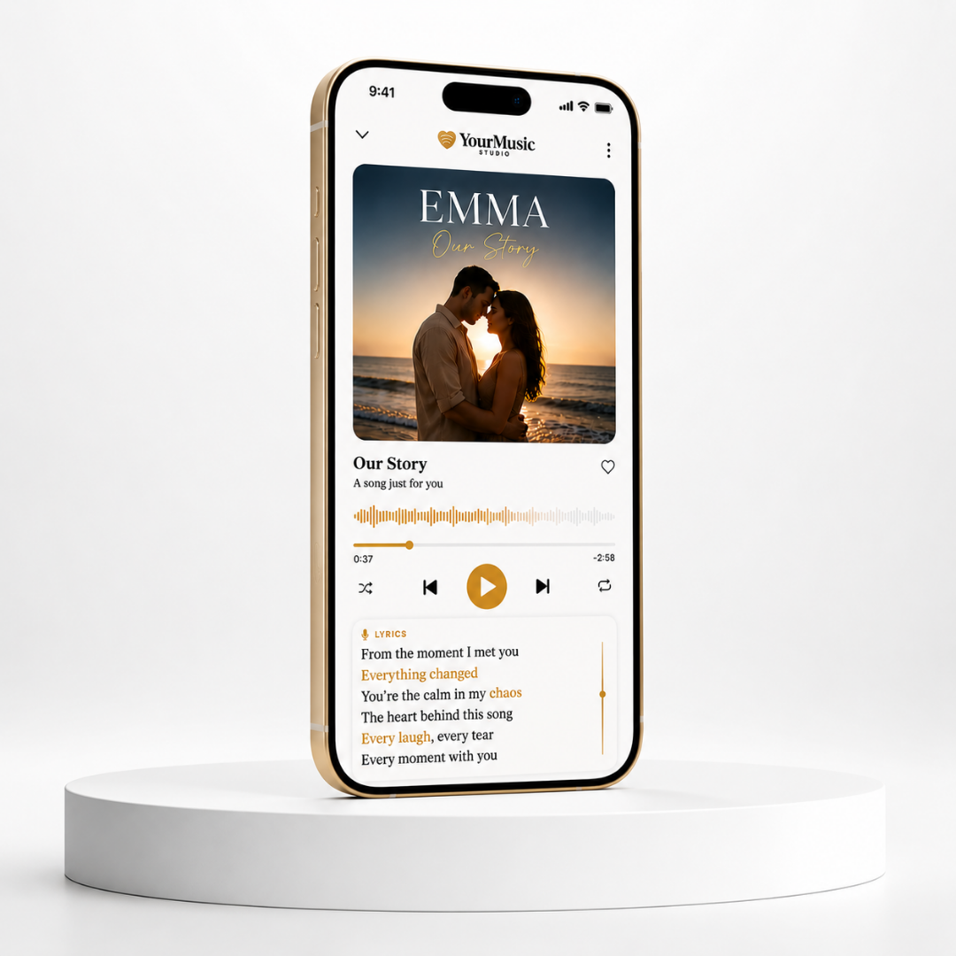 YourMusic on iPhone — custom song preview